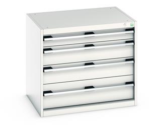 Bott100% extension Drawer units 800 x 650 for Labs and Test facilities Bott Cubio 4 Drawer Cabinet 800W x 650D x 700mmH